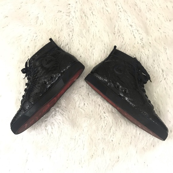 Christian Louboutin Street Style Leath Python shoe - Picture 2 of 8